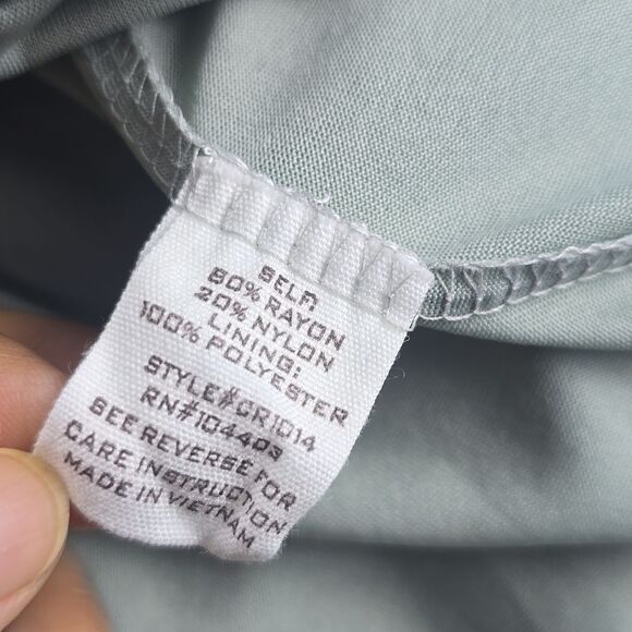 Anthropologie By The River Sage Smocked Tiered Midi Dress Small - Picture 7 of 8